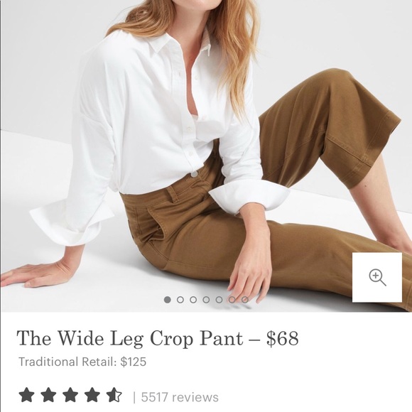 Everlane Wide Leg Crop Pant - Picture 2 of 5